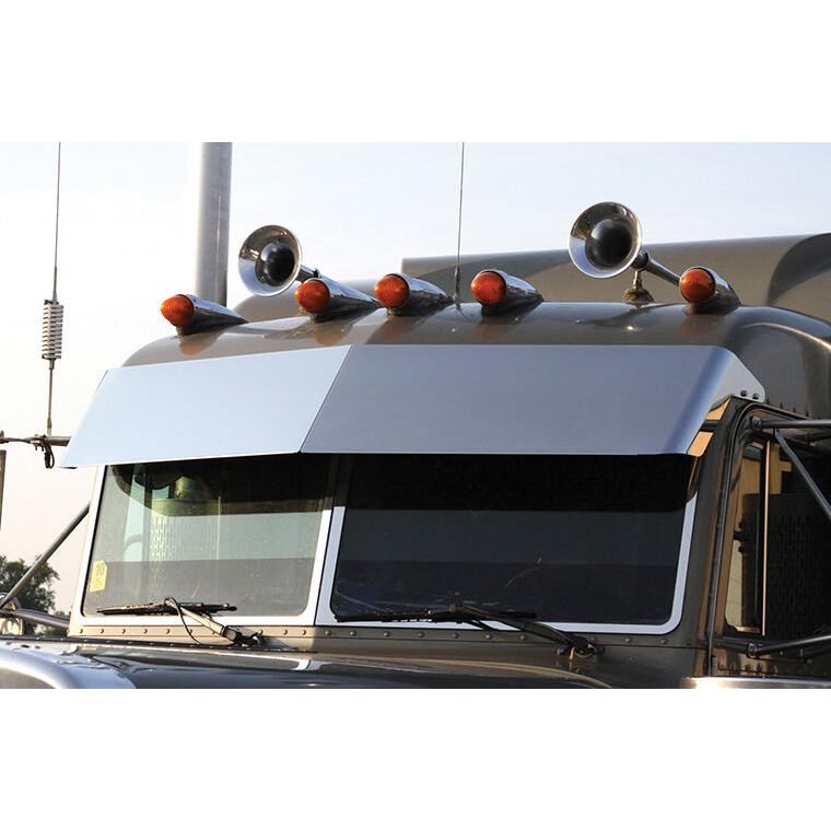 PETERBILT 14" BLIND MOUNT DROP VISOR (CAB MOUNT MIRROR) (ULTRA/FLAT CABS) 05+ #35075