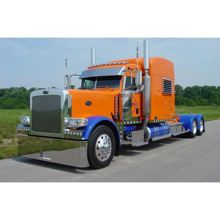 rw-C950001-18MT-1R 18 INCH MULTI-FIT BLIND MOUNT BUMPER MITERED ENDS SHORT RADIUS recessed license plate holder C950001-18MT-1R BLIND MOUNT BUMPER Dark Gray