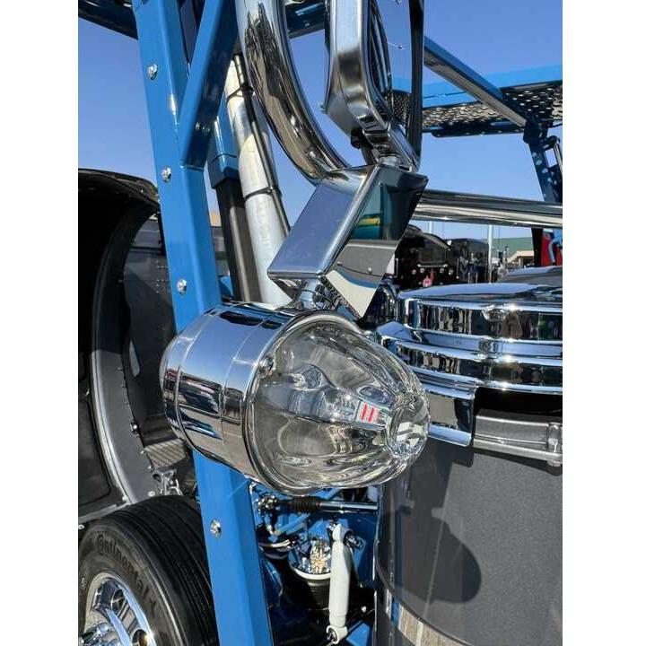 SS-1062 universal angled mirror brackets for stud mount lights Peterbilt Kenworth UNIVERSAL Dark Slate Gray