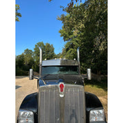 Rollin Low 12" Straight Visor (Kenworth T680, T880, W990) (Peterbilt 567, 579, 589)  #3002 PETERBILT VISOR Dark Slate Gray