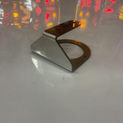 SS-1065  angled FACING DOWN watermelon mirror bracket; 304ss sold in indiviudually Slate Gray