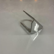 SS-1065  angled FACING DOWN watermelon mirror bracket; 304ss sold in indiviudually Rosy Brown