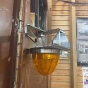 SS-1065  angled FACING DOWN watermelon mirror bracket; 304ss sold in indiviudually Dim Gray