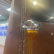 SS-1065  angled FACING DOWN watermelon mirror bracket; 304ss sold in indiviudually Dim Gray