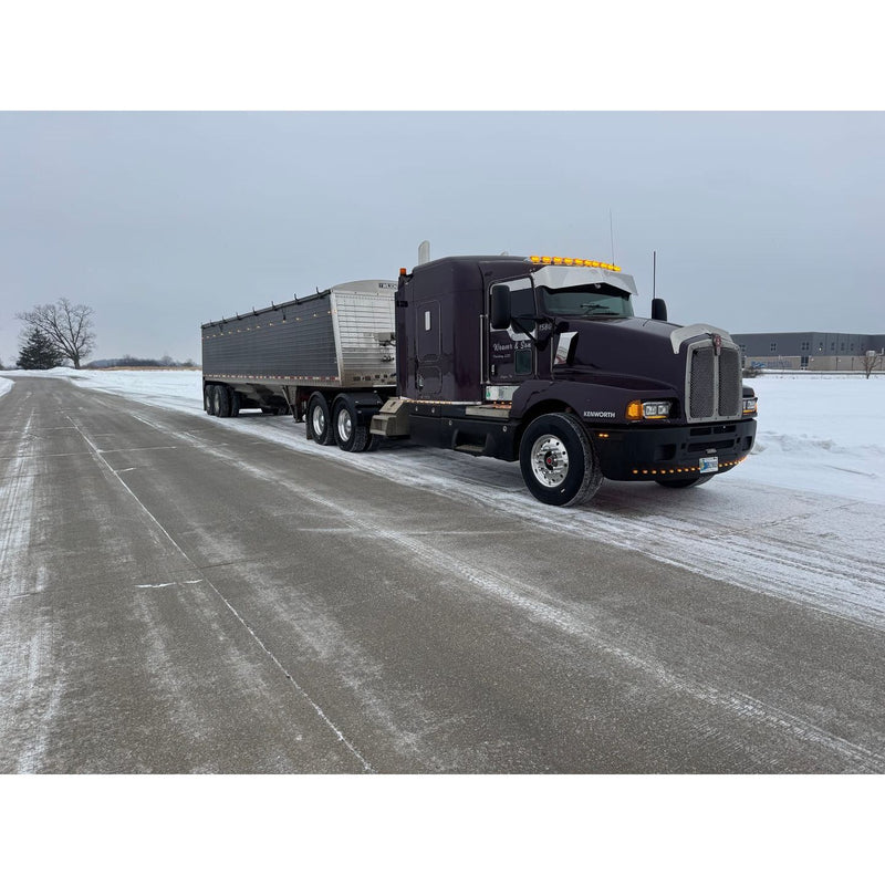 Rollin low Kenworth reverse bowtie 12X8" visor Curve windshield #2011