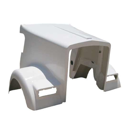 Kenworth W900L AeroCab Hood Fiberglass By BESTfit Replaces Metton L29-1003-010002 hood Light Slate Gray