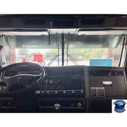 Rollin low Kenworth 10" straight visor fits-aero cab models #2023 visor Dark Slate Gray