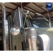 Rollin low Kenworth reverse bowtie 12X8" visor Curve windshield #2011 visor Dark Slate Gray