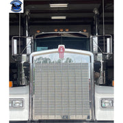 Rollin low Kenworth (COLT) 8" x 5" bowtie visor fits-aero cab models #2024 visor Dark Slate Gray