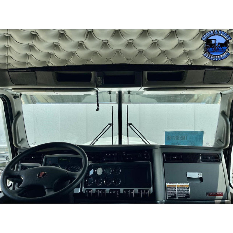 Rollin Low Forward Bowtie 14 guage Kenworth Visor 8"x6" Bowtie #2027 visor Dark Slate Gray