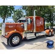 nu-2002-100 Kenworth hood decal emblem logo replacement stainless (sold by the piece) #2002 EMBLEM Dark Slate Gray