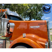 NU-2001 Kenworth hood decal emblem logo replacement stainless (sold by the piece) #2001 EMBLEM Sienna
