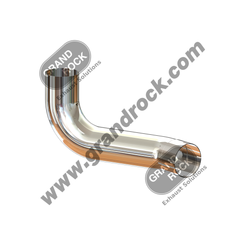 KW-14729LC  5"2-BEND OD/ID PIPE LEFT CHR