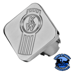 CK-KW1-S KENWORTH LOGO SQUARE KNOB Gray