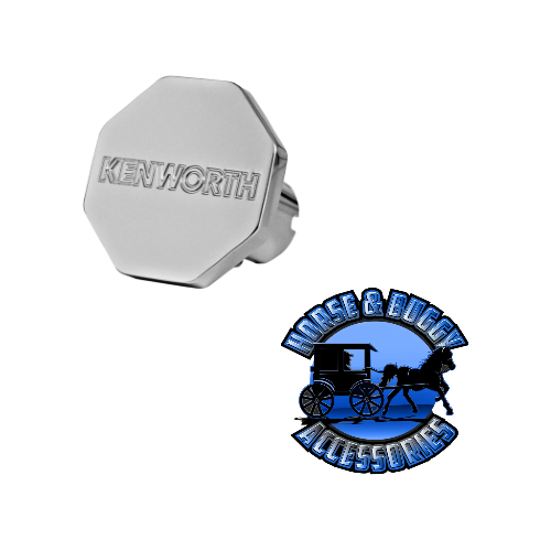 CK-KW2-O KENWORTH NAME OCTAGON KNOB Gray