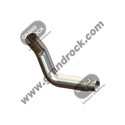 KW6-1271LC  6"2-BEND OD/R5"OD PIPE LEFT CHR