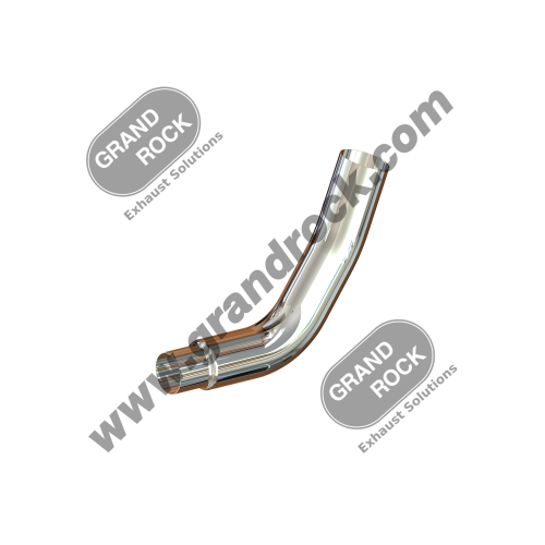 KW6-18615RC  6"2-BEND OD/R5"OD PIPE RIGHT CHR