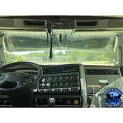 Rollin Low "Left Lane" 14 guage Kenworth Visor 13x11" Bowtie- #2026 visor Dark Slate Gray