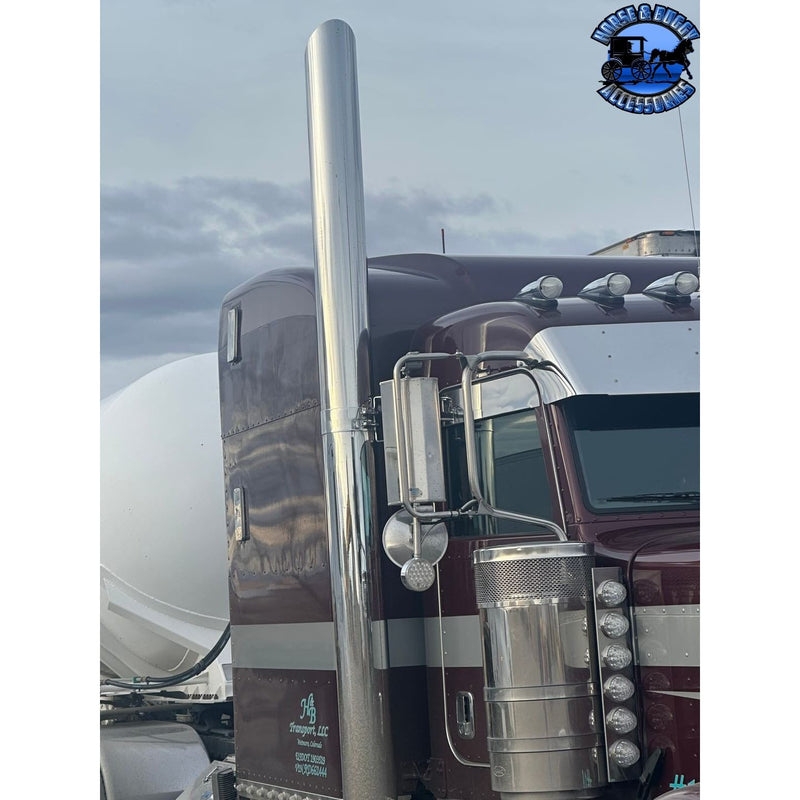 #24MP-80060CP 8'' MITERED EXHAUST STACK; 60'' LONG