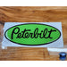 Sienna Custom Peterbilt Emblem Decal Replacements Made In The USA (Choose Color) Emblems Lime Green/Black