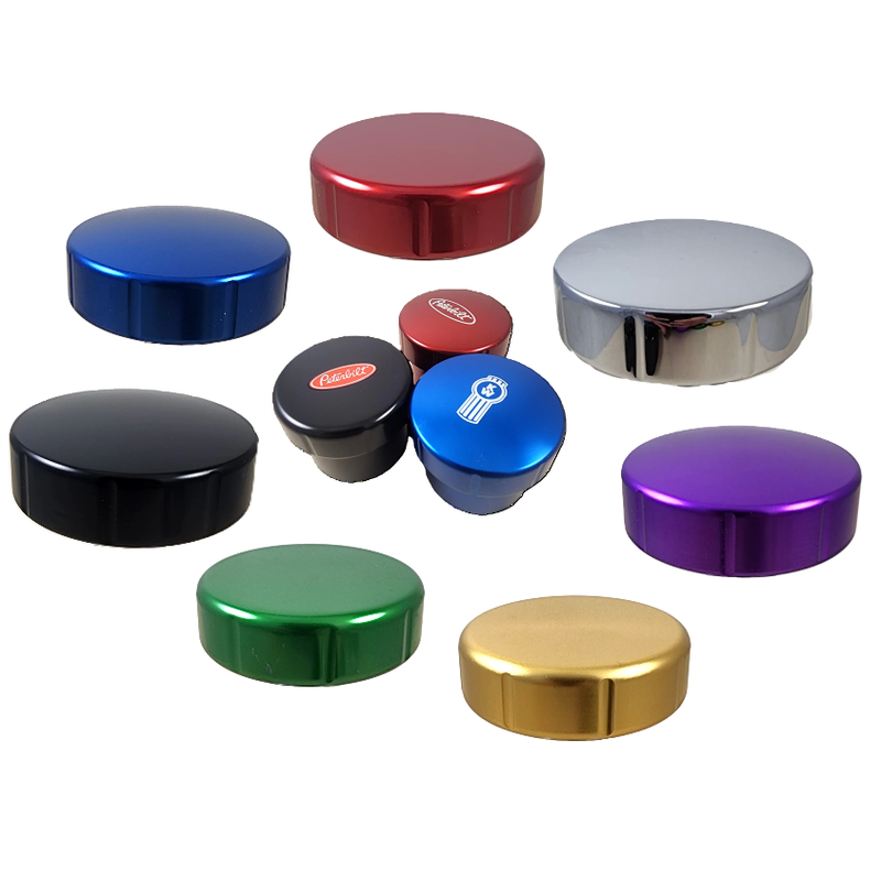 Low Profile Billet Retro Style Brake Knob (Choose Color) (Choose Top)