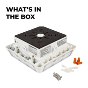 SB-LPG-50K70WS LED Canopy Light - Selectable Wattage - Up To 8,750 Lumens - 30W / 45W / 60W / 70W - 5000K - White Finish Dark Slate Gray