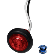 M176R 3/4" Red LED Marker/ Clearance, PC-Rated, Round, Bulk Pack Rosy Brown