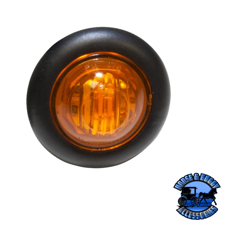 M181A-BT2 3/4" Amber LED Marker/ Clearance, PC-Rated, Round, w/ two .180 Bullets, Bulk Pack Chocolate