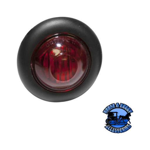 Dark Slate Gray M181R-BT2 3/4" Red LED Marker/ Clearance, PC-Rated, Round, w/ two .180 Bullets, Bulk Pack