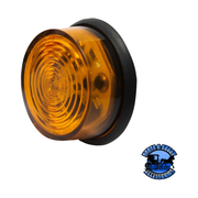 M186A-BT2 1.375" Amber LED Marker/ Clearance, PC-Rated Round, Dot XL 8″ Leads w/ .180 Bullets, Bulk Pack Dark Goldenrod