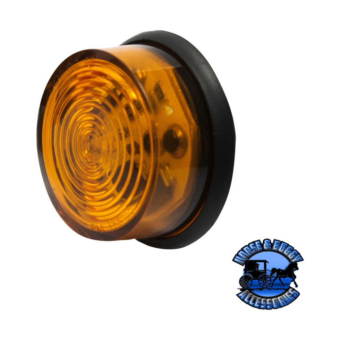 Dark Slate Gray M286A-BT3 1.375" Amber LED Marker/ Clearance, PC-Rated Round, Dot XL w/ Auxiliary Function.180 Bullets, Bulk Pack