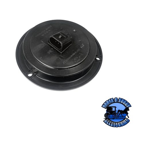 Dark Slate Gray M818R-36 4" Red LED Stop/Turn/Tail, Round, AMP, Flange-Mount 4" ROUND