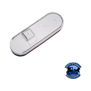 M820R-7 6.5"x2.25" LED Stop/Turn/Tail, Oval, AMP, Grommet-Mount Light Gray