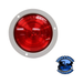 Dark Red M824R 4" Red LED Stop/Turn/Tail, Round, Single Diode, Flange-Mount