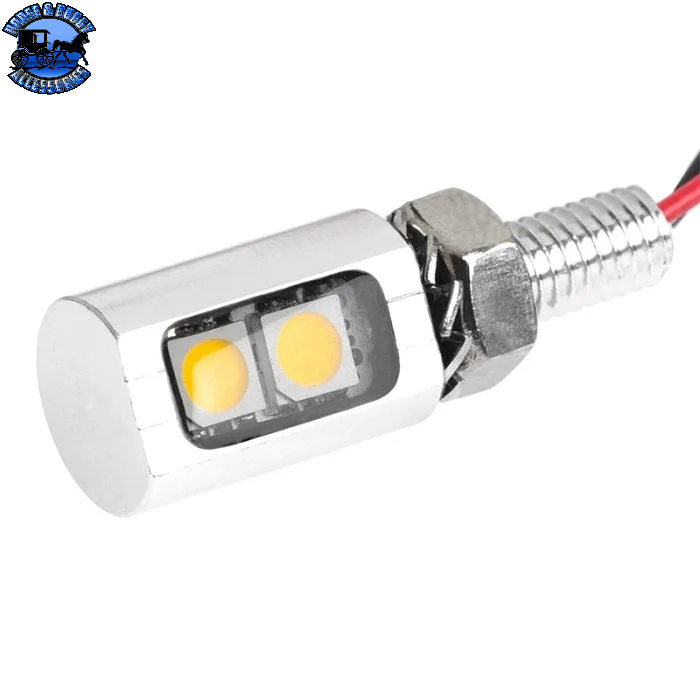 SB-MAL-S-CW2 MINI COOL WHITE LED LICENSE PLATE BOLT W/SILVER HOUSING
