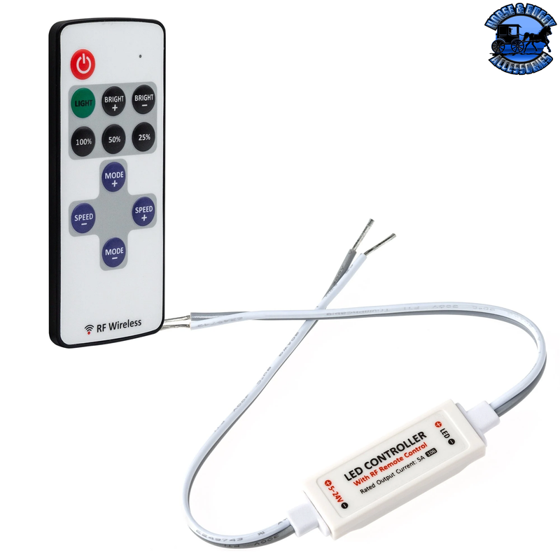 SB-MCBRF-15A Single Color LED Controller - Wireless RF Remote w/ Dynamic Modes