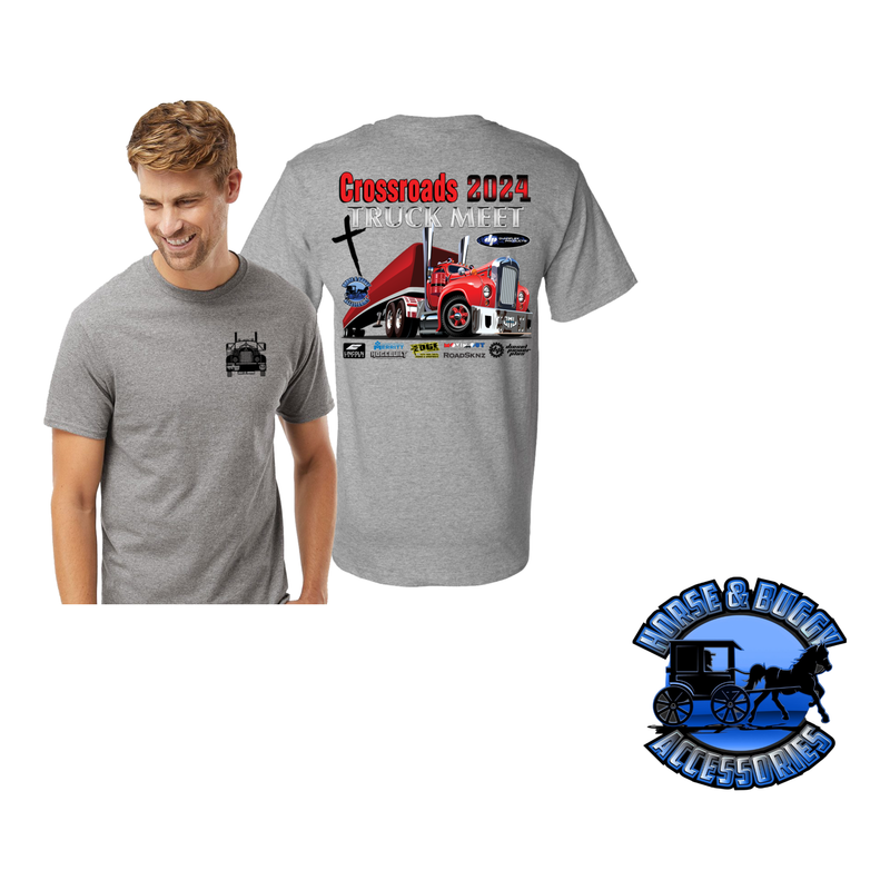 2025 Crossroads Truck Meet T-Shirt shirt Youth Small,Youth Medium,Adult Small,Adult Medium,Adult Large,Adult XL,Adult 2XL,Adult 3XL,Adult 4XL Light Slate Gray