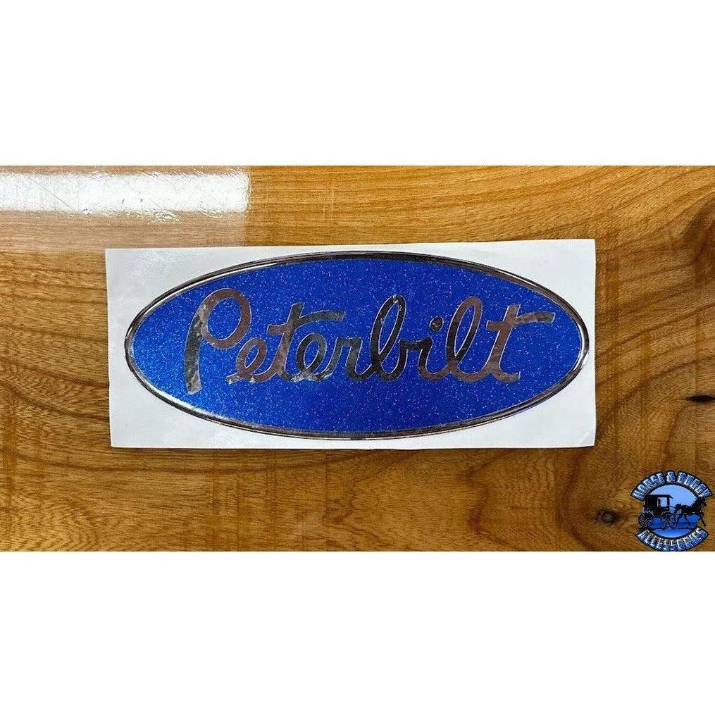 Chrome Truck Emblem Peterbilt Hood Logo Emblem 3.25 X 8 Inch - OEM Replacement Truck Emblem Made In USA American Made - Foto 6