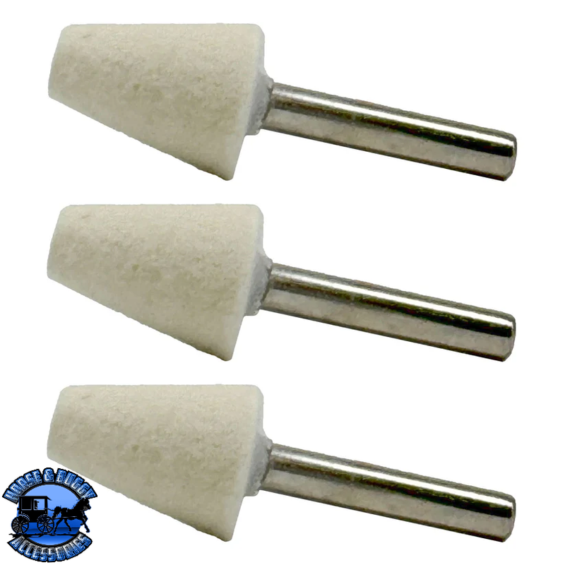 1/4" Felt Polishing Bobs: 12 Pack (Choose Style)