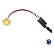 United Pacific 4 LED DUAL FUNCTION MINI WATERMELON LIGHT (CLEARANCE/MARKER) watermelon sealed led Amber/Amber,Red/Red,Amber/Clear,Red/Clear,Blue/Clear,White/Clear Light Gray