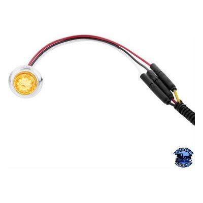 United Pacific 4 LED DUAL FUNCTION MINI WATERMELON LIGHT (CLEARANCE/MARKER) watermelon sealed led Amber/Amber,Red/Red,Amber/Clear,Red/Clear,Blue/Clear,White/Clear Light Gray