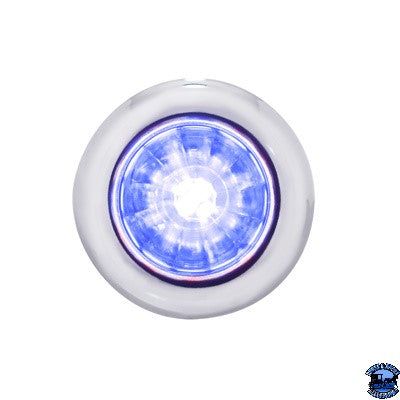 Light Gray United Pacific 4 LED DUAL FUNCTION MINI WATERMELON LIGHT (CLEARANCE/MARKER) watermelon sealed led Blue/Clear