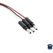 United Pacific 4 LED DUAL FUNCTION MINI WATERMELON LIGHT (CLEARANCE/MARKER) watermelon sealed led Amber/Amber,Red/Red,Amber/Clear,Red/Clear,Blue/Clear,White/Clear Light Gray