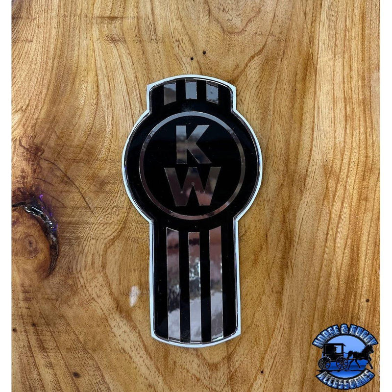 Custom Kenworth Emblem Decal Made In The USA (Choose Color) Emblems New Style Black/Chrome Sienna