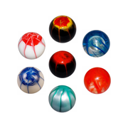 Splash Shift Knobs (1/2"-13 female threads) Twisted Shifterz (Choose Color) SHIFTER Black with Red & Yellow,Clear with Blue,Clear with Orange,Pearl with Green,White with Blue,White with Dark Orange Chocolate