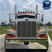 Peterbilt 10"x7" Rollin Low Reverse Bow Tie Drop Visor #1020 PETERBILT VISOR Dark Gray