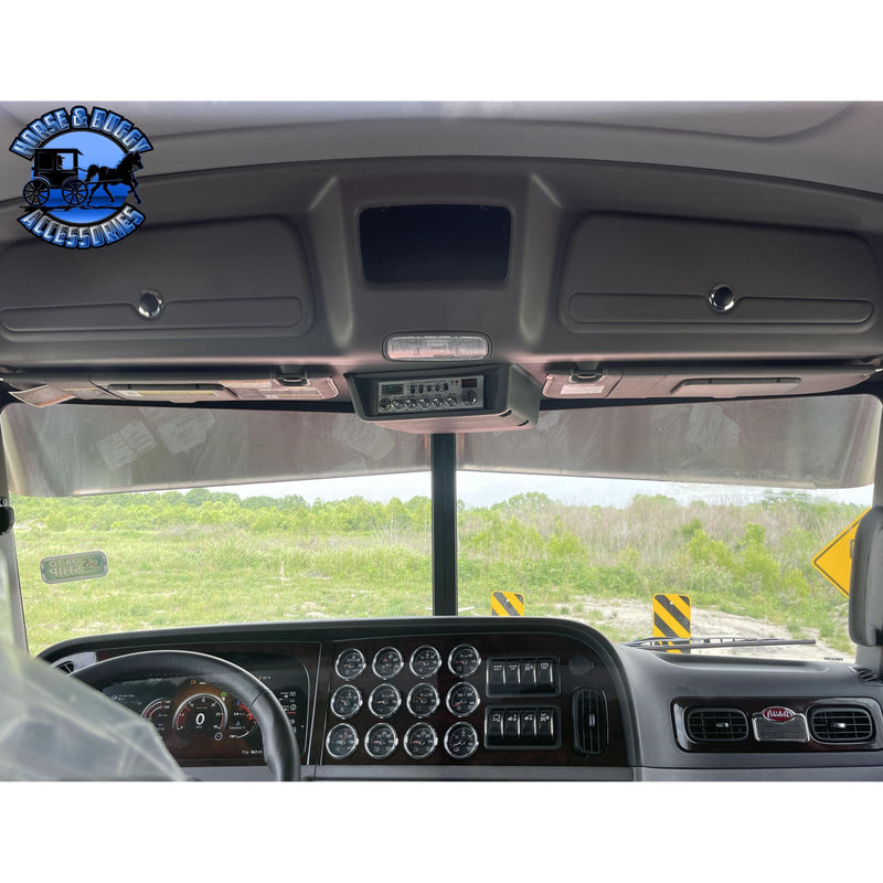 Peterbilt 10"x7" Rollin Low Reverse Bow Tie Drop Visor #1020 PETERBILT VISOR Dark Slate Gray