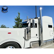 Rollin low Peterbilt (Gator) visor 13X10" CUSTOM BOWTIE #1040 PETERBILT VISOR Steel Blue