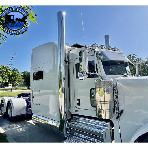 Light Slate Gray Rollin low Peterbilt (Gator) visor 13X10" CUSTOM BOWTIE #1040 PETERBILT VISOR