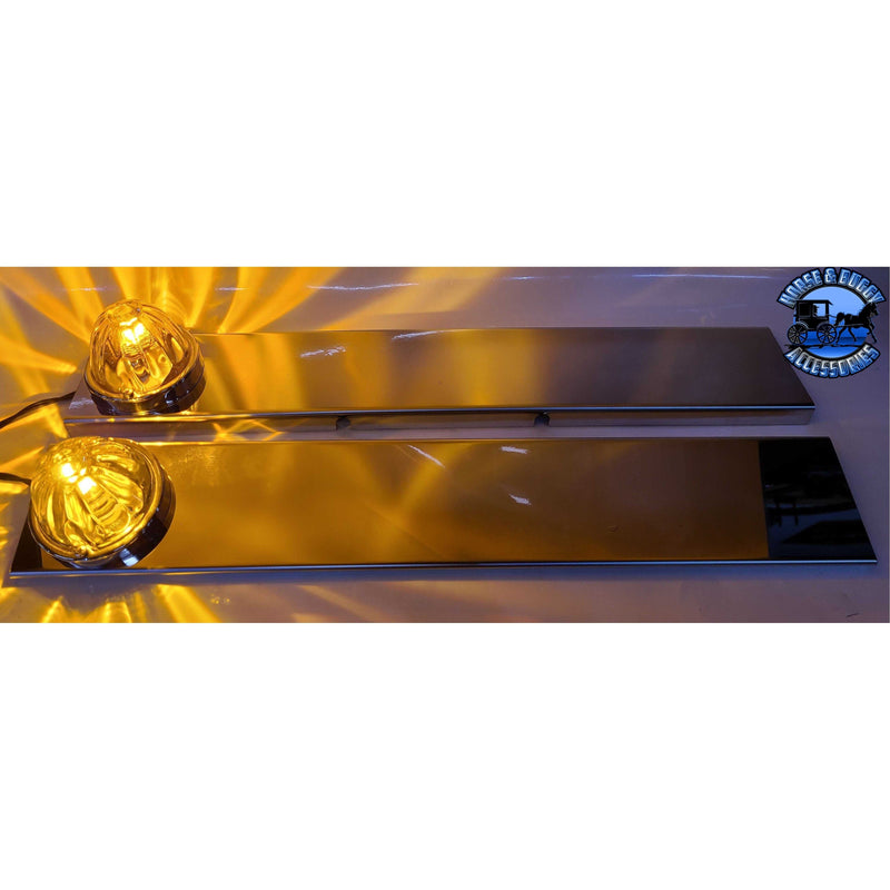 Rear Peterbilt Watermelon Air Cleaner Bar (Sold in Pairs) (fits 15" breathers) #1710 AIR CLEANER BRACKET Dark Olive Green